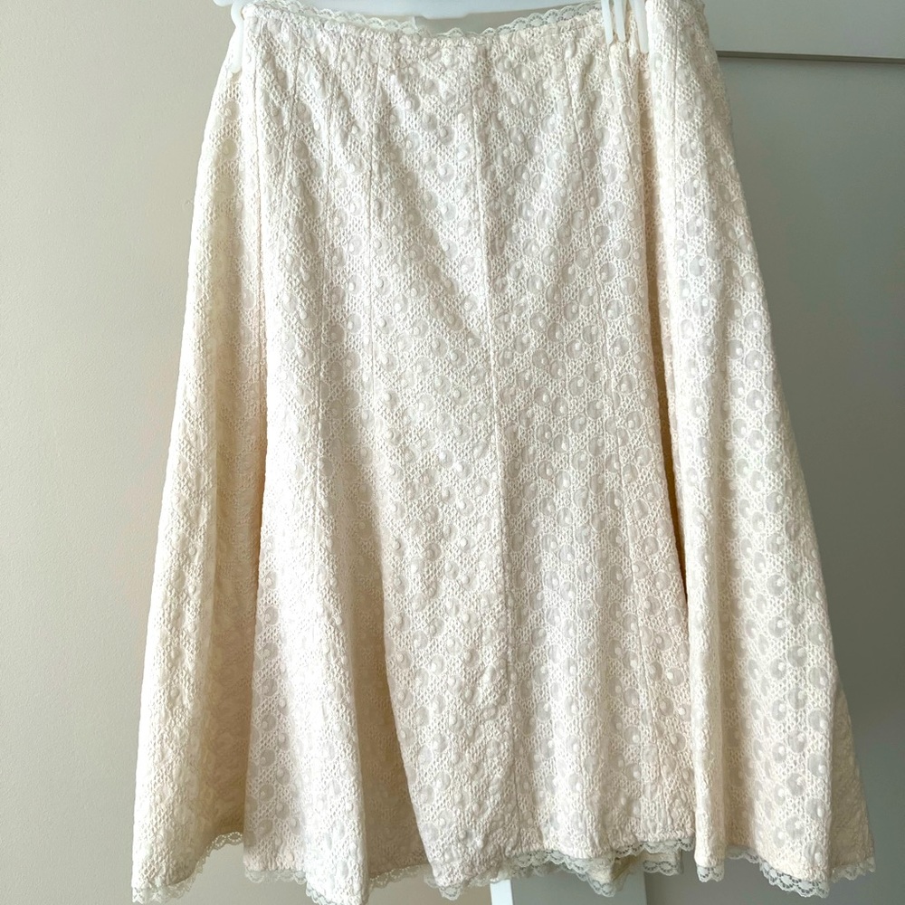 RW & Co cotton skirt with lining